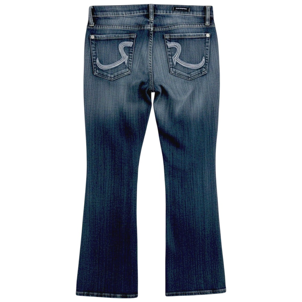 Rock & Republic Rhinestone Bootcut Jeans Women 32 Y2K McBling Western Glam